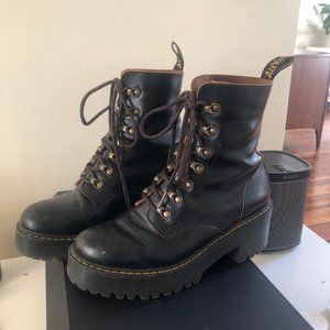 Dr. Martens Women's Leona Smooth Leather Boots